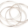 Купить Мемори проволока с памятью для браслета 60*0,5мм цвет платины (Хирургическая сталь) (14 витков) с доставкой по России