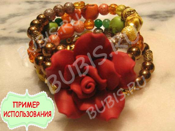 Мемори проволока с памятью для браслета 60*0,5мм цвет платины (Хирургическая сталь) (14 витков)