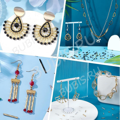 Бусина стеклянная Трубочка 12*2мм бисер стеклярус витой серый (стекло) (ок.130шт)