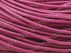 Шнур кожаный 12 воловья кожа 1мм т.фуксия (1м)