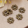 Рондели 033 Дейзи 6*6*1,2мм античная бронза (литьё) (20шт.) Купить Рондели 033 Дейзи 6*6*1,2мм античная бронза (литьё) (20шт.) с доставкой по России