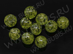 062 Шарик светонакопительный 10мм болотный (Lampwork)