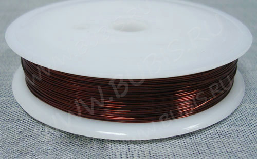 Проволока медная 10 толщина 1мм коричнево-красная (Copper) (2,5м)