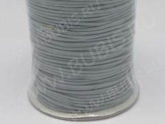 (ОПТ) Вощёный полиэстеровый шнур "корейский" 2мм серый (80м)