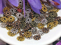 Рондели 064 Дейзи 7*7*1,7мм МИКС цветов (литьё) (20шт.)