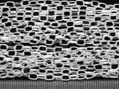 Цепочка I003 с простым плетением звено 5*3мм серебристая (Iron) (50см)