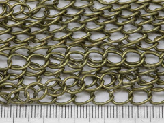 Цепочка I049 простая кручёная звено 8*6мм античная бронза (Iron) (50см)