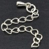 Цепочка удлинительная 04 неразъемная паяная c капелькой 4,1*2,9*40мм серебристая (Brass) Купить Цепочка удлинительная 04 неразъемная паяная c капелькой 4,1*2,9*40мм серебристая (Brass) с доставкой по России