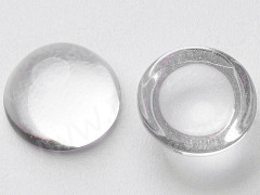 Кабошон стеклянный 34 Круг 10*10*5мм прозрачный (стекло)