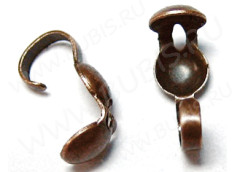 Зажимы №25 Калотты 9*3,5мм античная медь (Iron) (20шт.)
