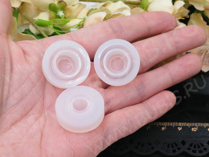 Молд 186 для эпоксидной смолы Кольцо простое 26*26*8,5мм (силикон)