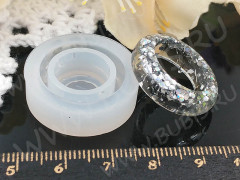 Молд 186 для эпоксидной смолы Кольцо простое 26*26*8,5мм (силикон)