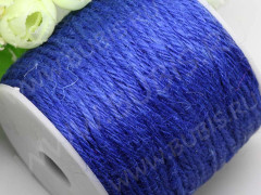 Шпагат 07 пеньковый (конопляный) шнур тонированный 2мм синий (шнуры) (1м)