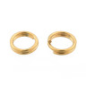 Купить Колечки двойной крутки 5мм золотистые (Хирургическая ювелирная сталь) (20шт) с доставкой по России