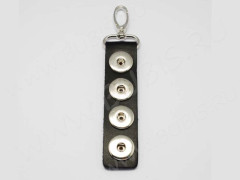 Основа (заготовка) для сменных кнопок 20 Брелок на четыре кнопки ЧЕРНЫЙ (Brass)