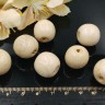 Бусина Округлая 18*16мм белое дерево (дерево) Купить Бусина Округлая 18*16мм белое дерево (дерево) с доставкой по России