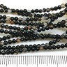(ОПТ) Бусина округлая 2,5мм Агат черный натуральный (камни) (НИТЬ) Купить (ОПТ) Бусина округлая 2,5мм Агат черный натуральный (камни) (НИТЬ) с доставкой по России