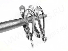 Швензы с английским замком №84 Капля прямая 21*13*5мм античное серебро (Brass) (1 пара)