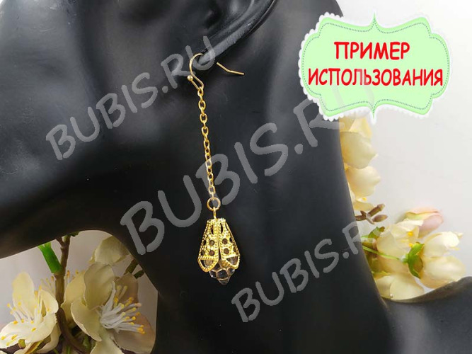 (ОПТ) Штифт с петлёй 20*0,7мм золотистый (Iron) (100г)