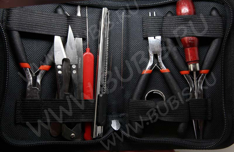 Органайзер сумочка пенал для инструментов 15,5*11*2,8см чёрный (инструменты для бижутерии)