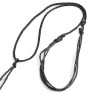 Купить Шнур с замочком 16 нейлоновый круглый черный (40-55см) с доставкой по России
