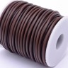 Купить Полиуретановый шнур 13 3мм ПОЛЫЙ коричневый матовый (1м) с доставкой по России