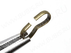 Зажимы №29 коннекторы 15*6,5*2мм античная бронза (Iron) (10шт.)