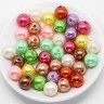 Купить (СКИДКИ!!!) Бусина Округлая 19 "Жемчуг" 10мм микс (акрил) (50шт.) с доставкой по России