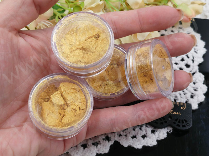 Перламутровый пигмент (mica) Bubis Crafts золотистый (красители)