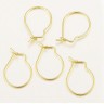 Купить Швензы-петли №20 кольца 19*13*0,8мм золотистые (Хирургическая сталь) (1 пара) с доставкой по России