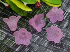 Бусина акрил Цветочек 33 чашечка матовый 14*13,5*10,5мм св.сиреневый полупрозрачный (акрил) (5шт.)