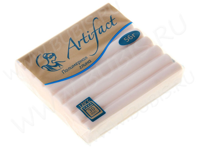 Полимерная глина Артефакт 104 телесный светлый классический 56г.
