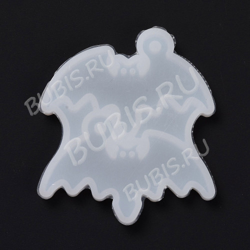 Молд 277 для эпоксидной смолы кулон подвеска Летучая Мышь Хэллоуин 50*56*4мм (силикон) 