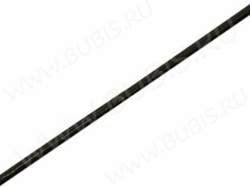 Шнур кожаный 11 воловья кожа круглый 3мм т.коричневый (1м)