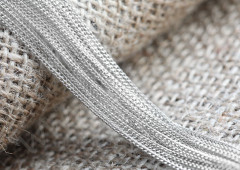 Цепочка C11 тонкая звено 1,5*1мм серебристая (Brass) (50см)