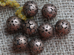 Бусина ажурная 14 &quot;Шарик&quot; 16мм античная медь (Iron)