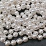 Купить (ОПТ) Бусина Жемчуг 34 Sea Shell Perl округлый 6мм белый имит. (камни) (нить 23см) с доставкой по России