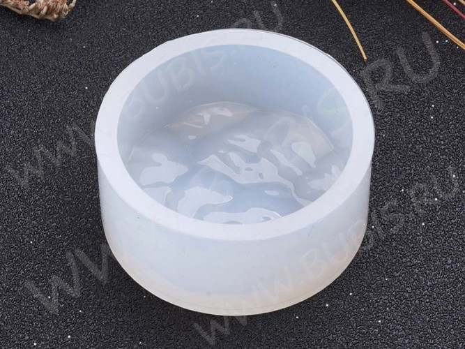 Молд 059 для эпоксидной смолы Круг с неровным дном 32*32*12мм (силикон)