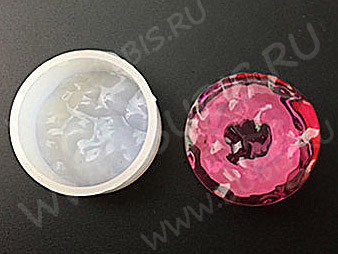 Молд 059 для эпоксидной смолы Круг с неровным дном 32*32*12мм (силикон)