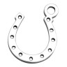 Купить Подвеска Подкова 06 13*10*1мм цвет платины (Хирургическая сталь) с доставкой по России