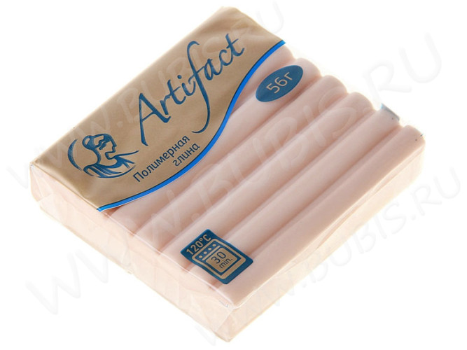 Полимерная глина Артефакт 105 телесный натуральный классический 56г.