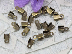 (СКИДКИ!!!) Зажимы №10 6*3*2,2мм античная бронза (Iron) (100шт.)