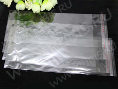 Пакет 15 с липким слоем 8*18,5см (+3см) прозрачный (упаковка)