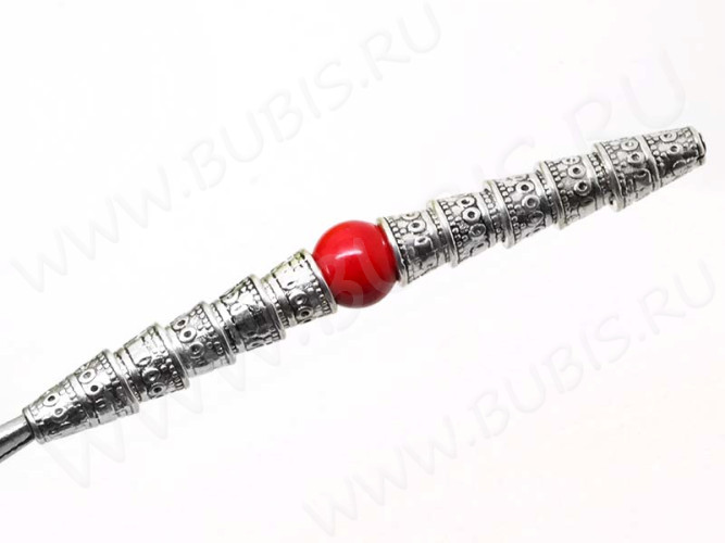 (СКИДКИ!!!) 210 Шапочка Конус с кружочками 10*7*7мм античное серебро (литьё) (10шт)