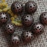 Купить Бусина ажурная 01 "Шарик" 14мм античная медь (Iron) (5шт) с доставкой по России