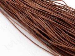 Вощёный х/б шнур 2мм светло-коричневый (1м)