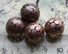Бусина ажурная 14 Шарик 14мм античная медь (Iron)