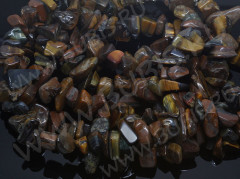 Галтовка крупная 12-16мм Тигровый глаз (камни) (нить с замком 42-45см)