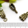 Бусина с петлёй 015 Бейл Листики 14*6,5*4,5мм античная бронза (литьё) Купить Бусина с петлёй 015 Бейл Листики 14*6,5*4,5мм античная бронза (литьё) с доставкой по России