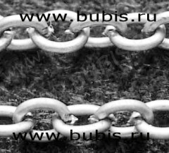 Цепочка I007 с простым плетением звено 3,5*2,8мм серебристая (Iron) (50см)